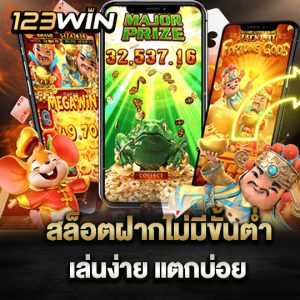 123win สล็อตฝากไม่มีขั้นต่ำ เล่นง่าย แตกบ่อย